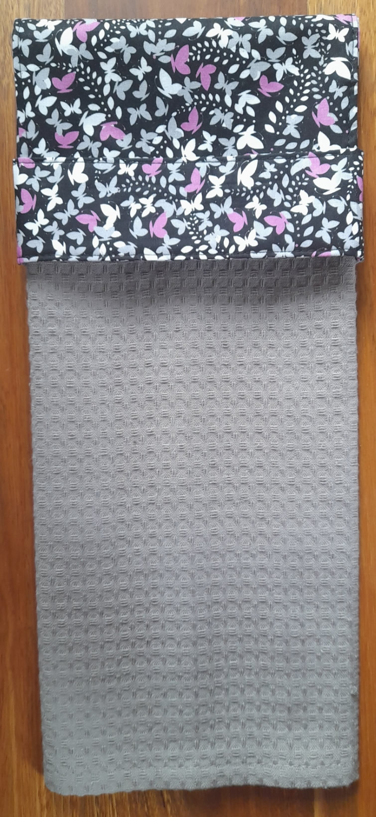 Tea Towel / Dishcloth for kitchen - Self hanging looped over handle - Xmas gift